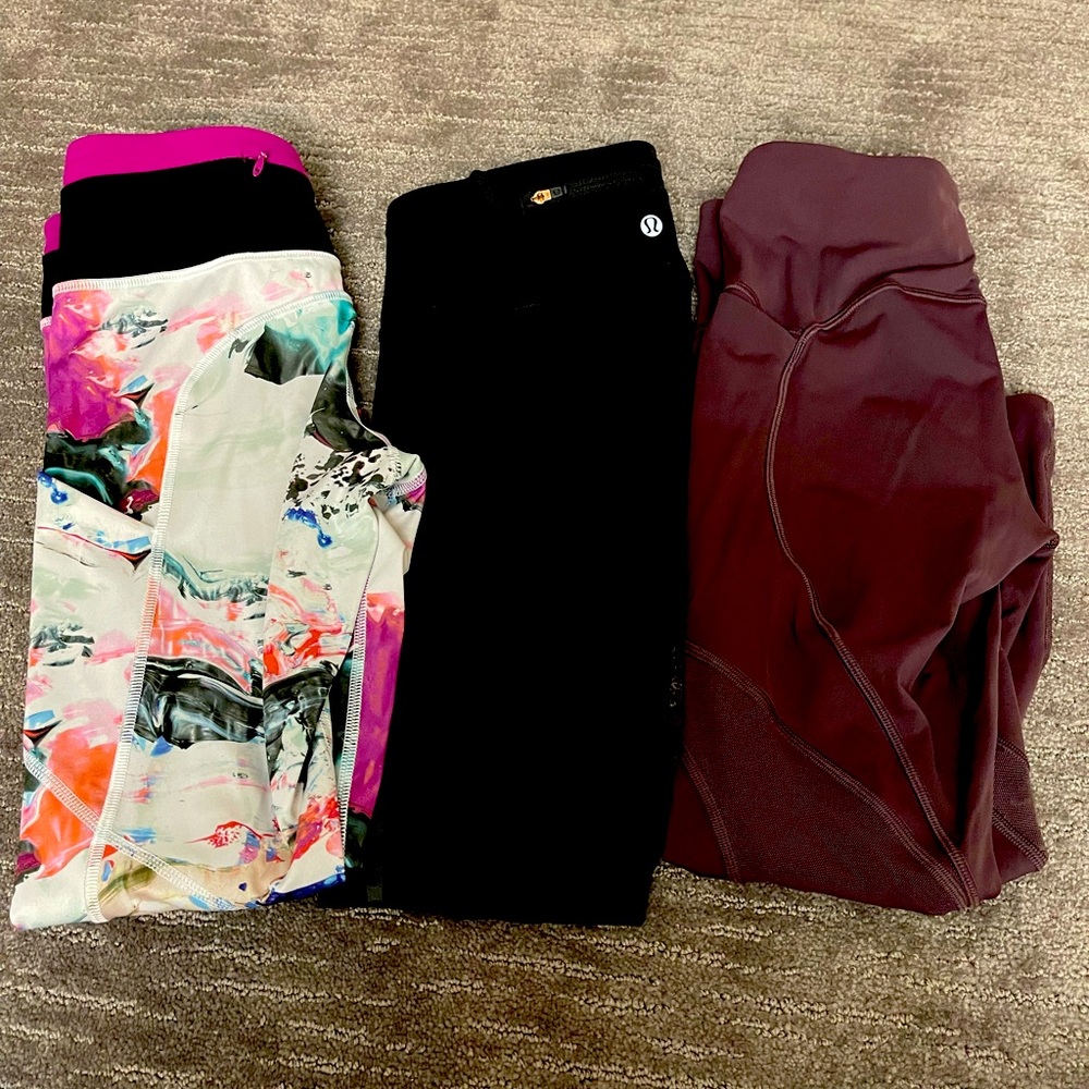 Bundle 3 lululemon leggins
